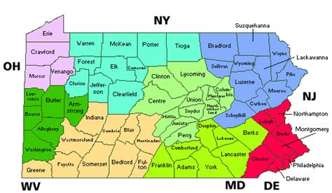 map  western pa counties