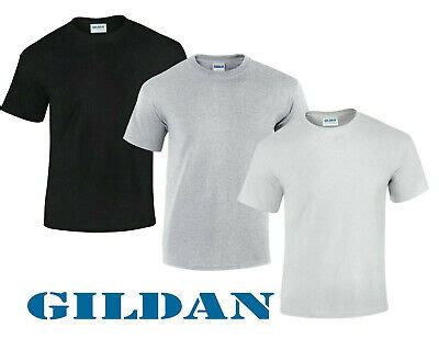 mens multi pack plain blank basic gildan  cotton casual  shirt top  lot ebay