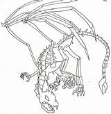 Dragon Coloring Pages Ice Skeleton Dragons Colouring Getcolorings Camera Deviantart Printable Color Colou sketch template