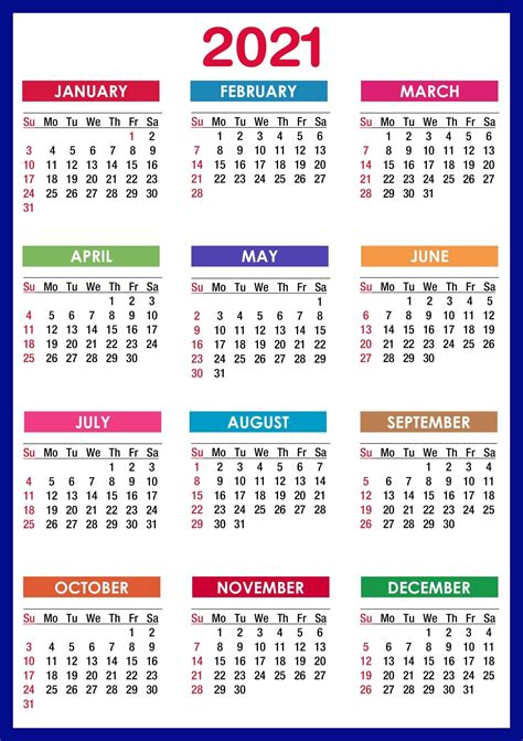 calendar design printable yearly planner