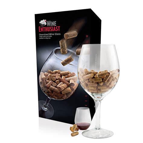 Wine Enthusiast Companies Oversized Wine Glass Cork Holder And Reviews
