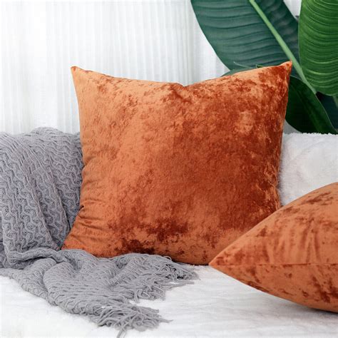 crushed velvet cushion covers throw sofa pillow cases cover      ebay