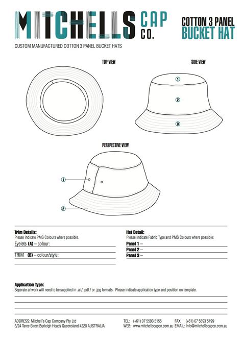 bucket hat template hat patterns  sew hat template custom bucket hats