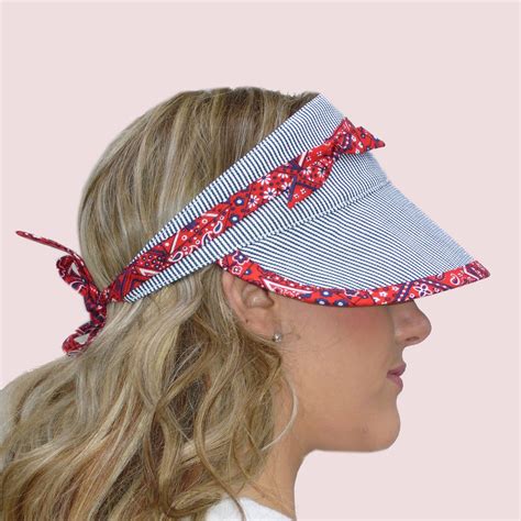paper patterns sun visors  ties fitted  floppy style eco