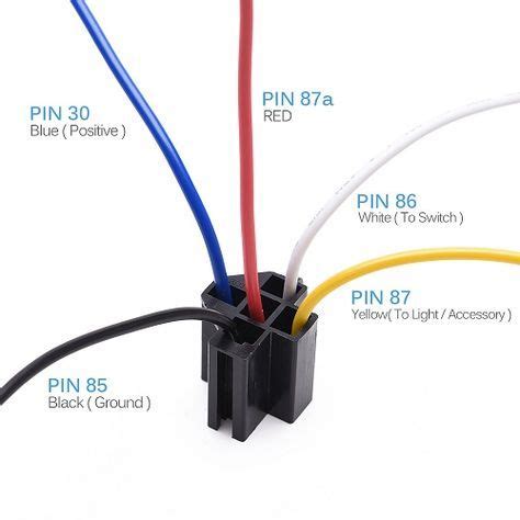 amp  pin spdt automotive relay  wires harness socket  pcs automotive