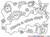Coloring Nice Pages Kids Sun Sheet Cards Sheets Title sketch template