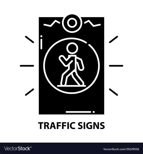 traffic signs symbol icon black sign royalty  vector