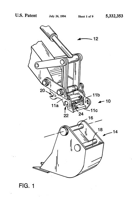 patent  quick coupler  excavation equipment google patents