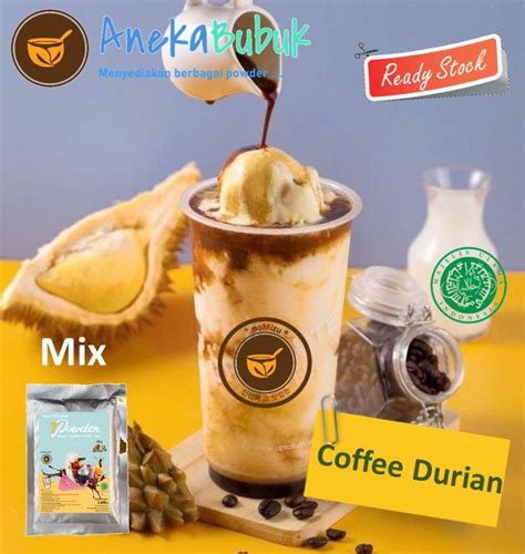 Promo Bubuk Minuman Premix Coffee Durian 1kg Serbuk Minuman Es Boba