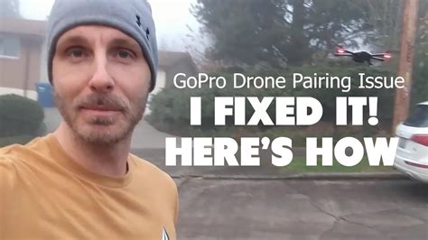 gopro karma drone pairing issue   fix youtube