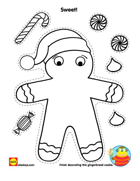 gingerbread themed printables alexbrandscom christmas kindergarten