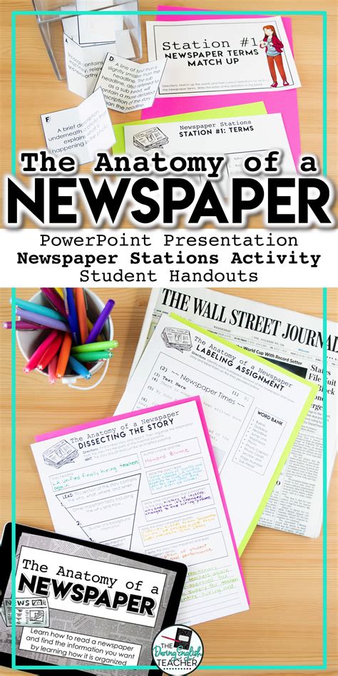teach  students   structure   newspaper
