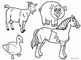 Farm Coloring Animal Pages Printable Kids Cool2bkids sketch template
