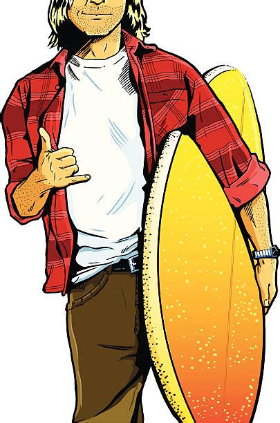 Surfer Dude Illustrations Royalty Free Vector Graphics
