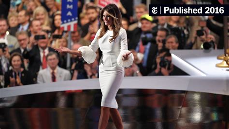 Melania Trumps Speech May Not Have Been Original But Her Dress Was