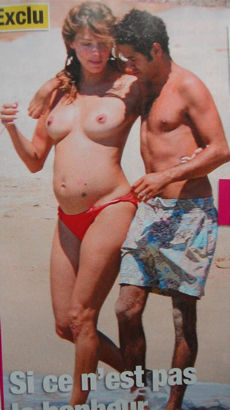 mélissa theuriau nude in plage topless tits softcore in bikini leg starsfrance