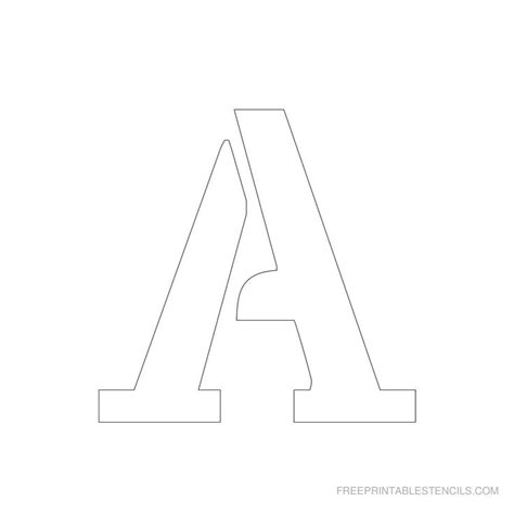 printable   letter stencil   full alphabet stencils