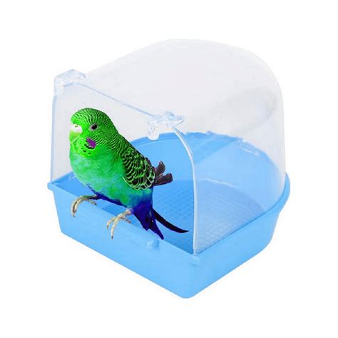 parrot bath box bird cage accessory supplies bathing tub bath  pet brids canary budgies
