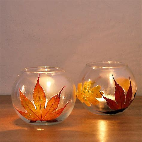 leaf votives 36 dollar store diy projects to try out