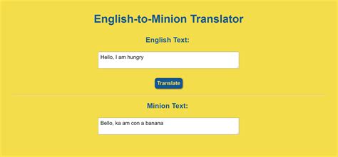 english  minion translator devpost