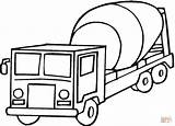 Coloring Pages Truck Mixer Cement Transportation Printable Transport Color Land Toddlers Log Drawing Kids Colouring Preschoolers Clipart Print Crafts Delivery sketch template
