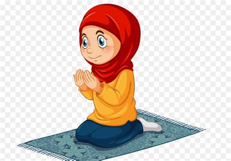 gambar animasi  berdoa islam