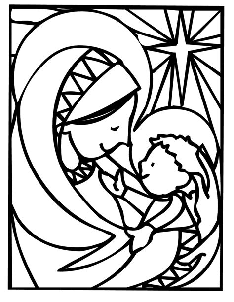 mother mary christmas coloring pages learn  coloring
