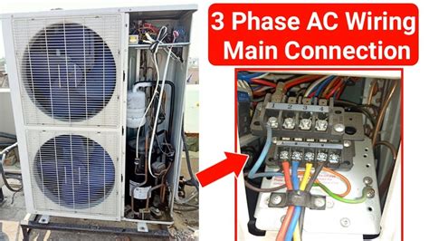 phase air conditioner main wiring indoor  outdoor connection  urduhindi youtube