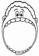 Mouth Coloring Pages Popular sketch template