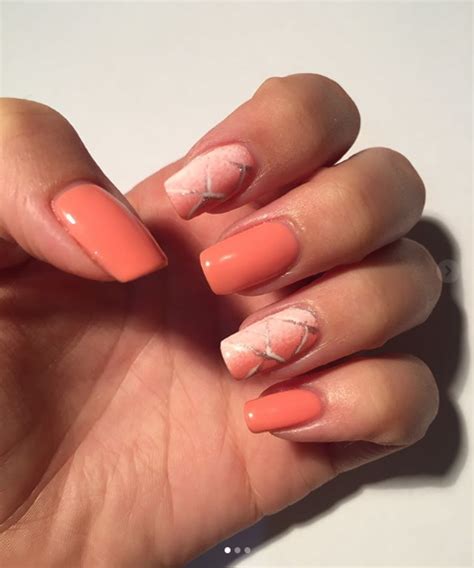 peachy gel nail polish