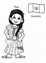 Coloring Pages Guatemala Children Around Kids Para Printable Sheets Chapines Gif Flag Clothing Coloringhome Color Traditional Print Italy School Enfant sketch template