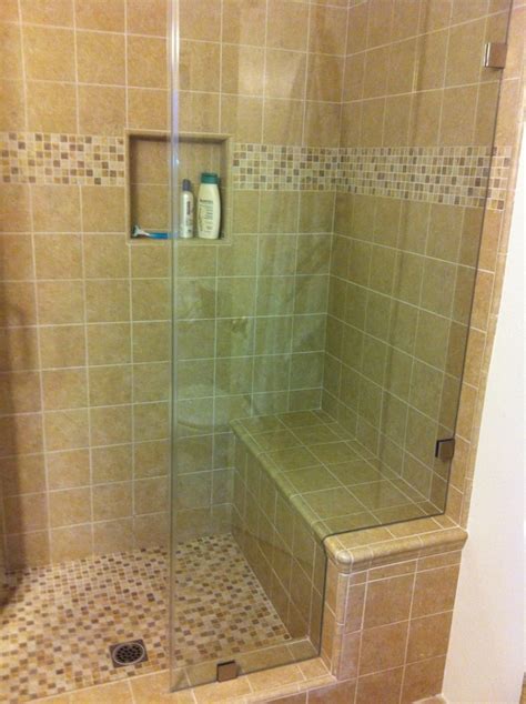 Custom Tile Shower With Bench Seat Yelp
