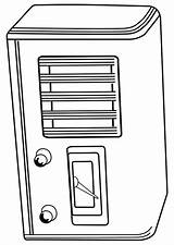 Switched Radio Off Coloring sketch template
