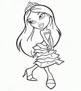 Coloring Bratz Pages Doll Printable Kids Popular sketch template