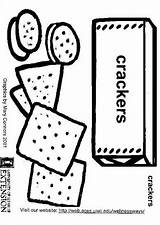 Crackers Galletas Saladas Educima Educolor sketch template
