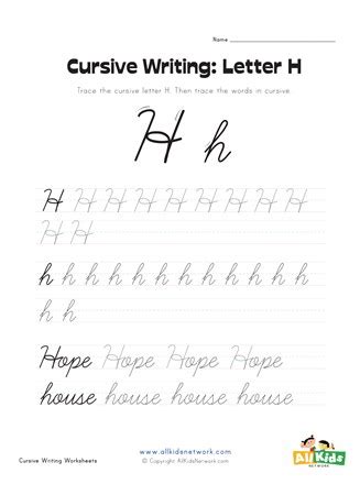 write cursive capital