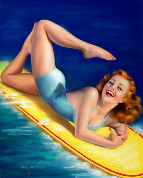Classic American Pin Up – Girls On The Beach – Pin Up And Cartoon Girls