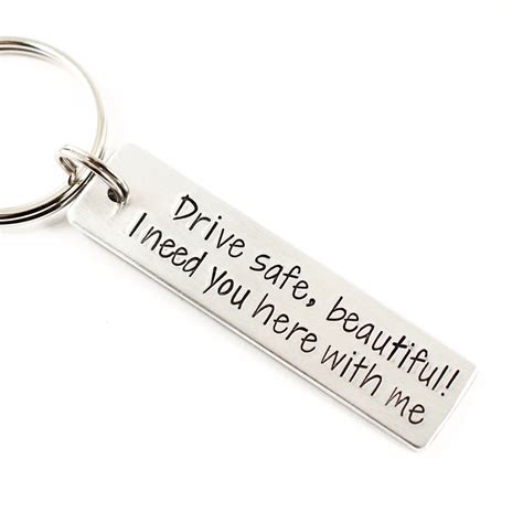 drive safe beautiful       hand stamped etsy