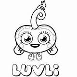 Moshi Coloring Pages Monsters Diavlo sketch template