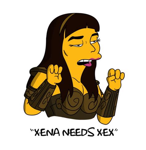 xena needs xex the simpsons princesa guerrera xena la princesa