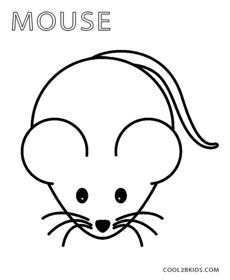 mice easy coloring pages
