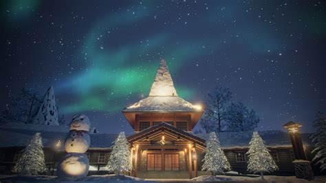 explore santa claus village   nature  lapland