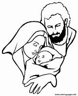 Coloring Pages Jesus Mary Christmas Joseph Baby Religious Drawing Bible Colouring Children Kids Sheets Christ Drawings Christian Clipart Caring Printable sketch template