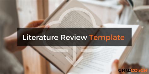 literature review template word   grad coach