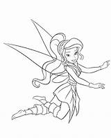 Coloring Pages Fairy Tinkerbell Disney Fairies Periwinkle Vidia Tinker Birthday Bell Silvermist Friends Fawn Drawing Printable Spongebob Raptor Clipart Cartoon sketch template