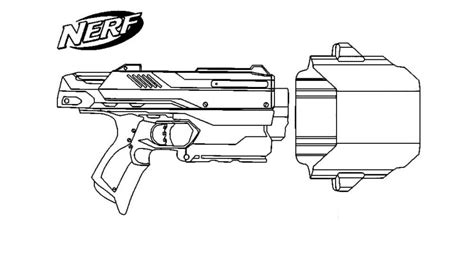 nerf gun coloring pages   images  printable