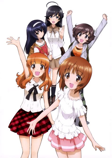 nishizumi miho akiyama yukari takebe saori reizei mako and isuzu