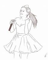 Ariana Colering sketch template