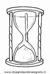 Clessidra Reloj Hourglass Coloring Colorear Relojes Disegni Sanduhr Colorare Dibujos Bambini Orologi Misurare Misti Millanta Misura Sketch Admirari sketch template