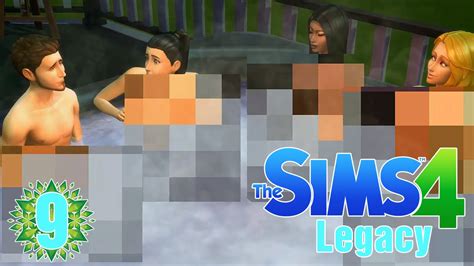 skinny dipping party the sims 4 legacy ep 9 youtube